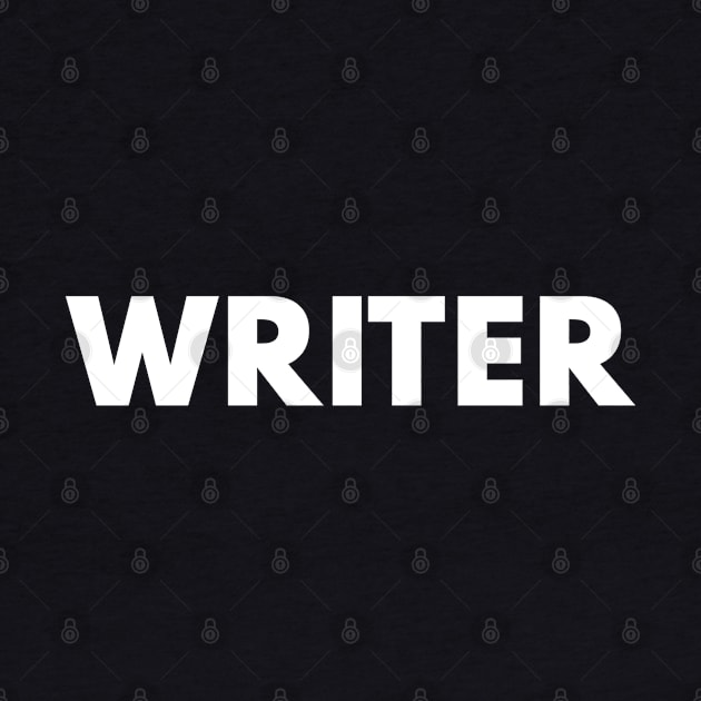 Writer Minimalist Design by Bunchatees